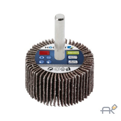 Круг шлифовальный лепестковый на шпильке 40x20x6 G80 - HT8D003